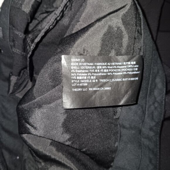 THEORY TREECA 2 CLASSIC SUIT PANTS WOOL BLEND - Picture 8 of 14